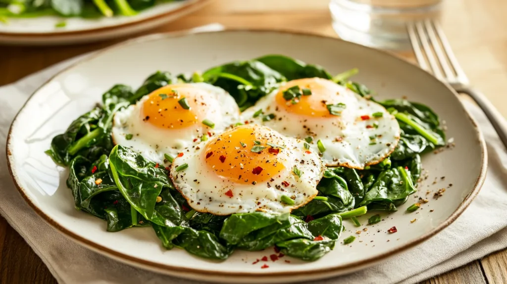 Are spinach and egg whites healthy ?