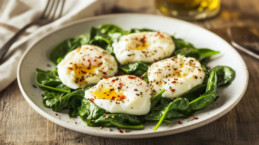 Are spinach and egg whites healthy ?