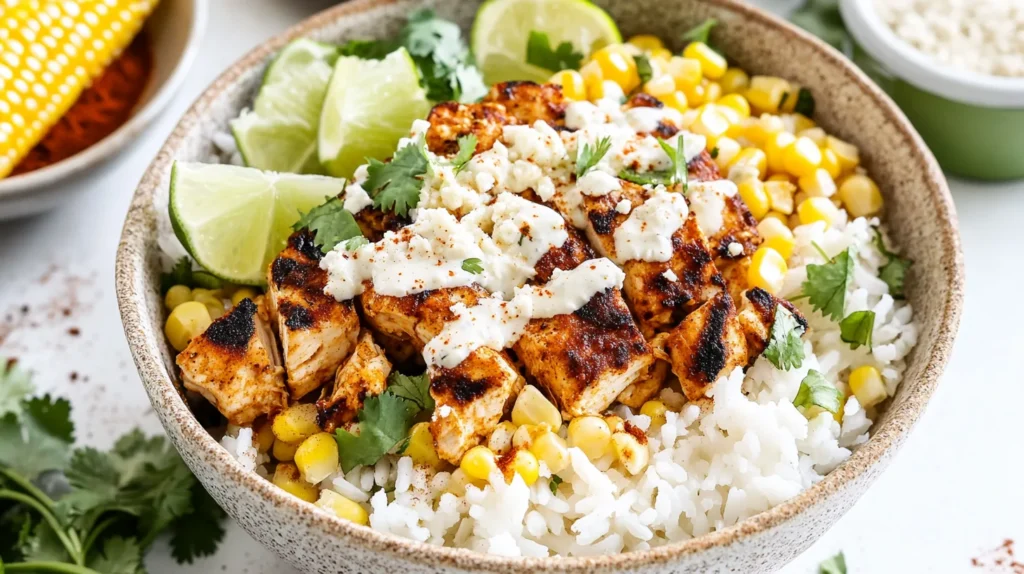 Street Corn Chicken Rice Bowl Sauce