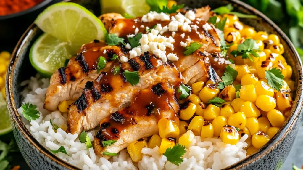 Street Corn Chicken Rice Bowl Sauce