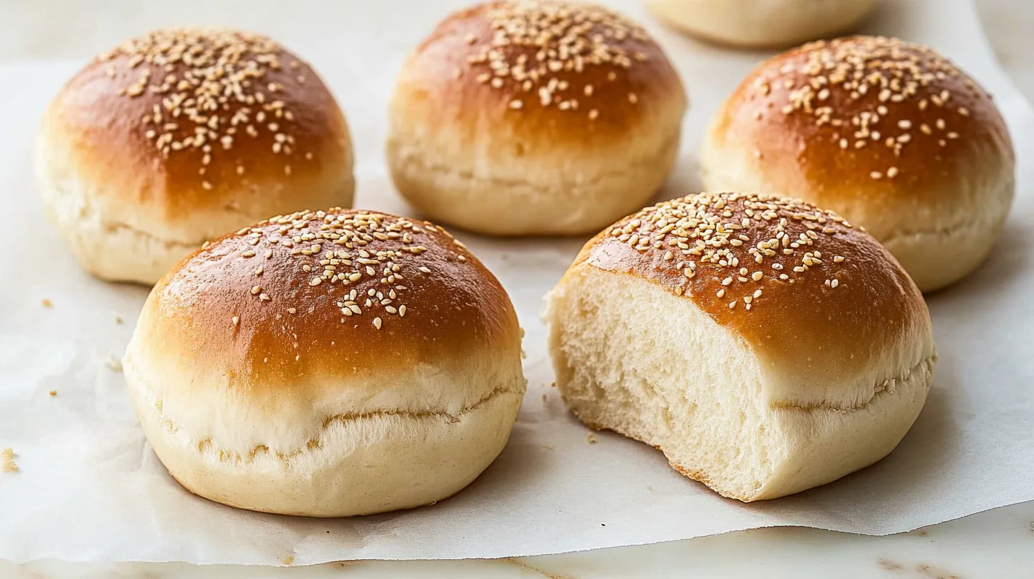 What are the ingredients in white hamburger buns?